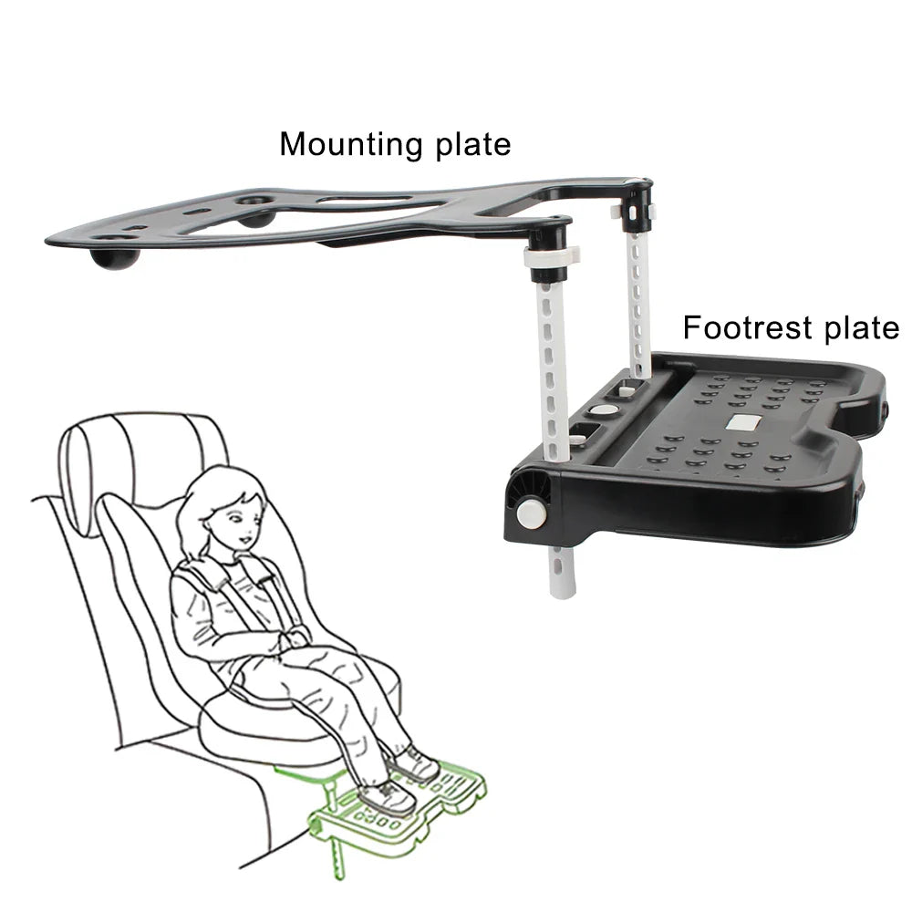 Foldable Car Pram Footrest Attachment – Universal Baby Foot Pedal Rest Holder for Children’s Safety Seat
