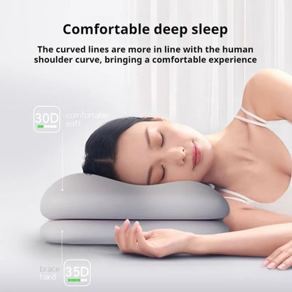 Ergonomic Memory Foam Neck Support Pillow for All Sleep Positions with Deep Sleep & Pain Relief Design