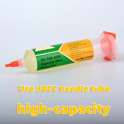 KEK 559 Flux Solder Paste 10ml — Needle Tube Rosin Agent for Soldering & Desoldering