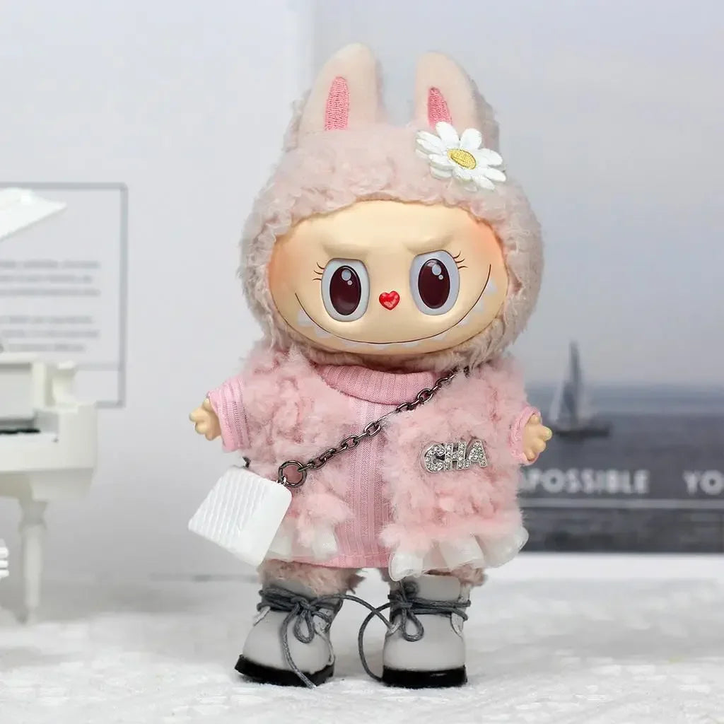 Labubu 15-17cm Doll Clothes — V1 & V2 Outfit Vinyl Face Doll Fashion Accessories
