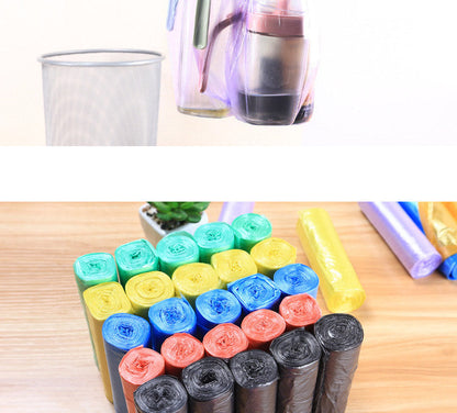 5 Rolls (100PCS) Disposable Trash Bags – Household Kitchen Garbage Bags for Storage & Cleaning