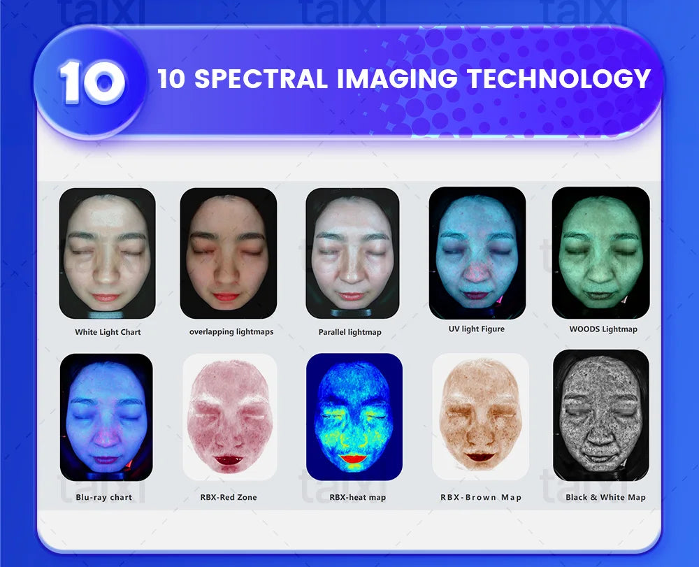 3D AI Facial Skin Analyzer — Professional 8-Spectrum Device for Skin Analysis and Problem Detection