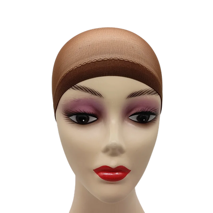 Ventilated Nylon Mesh Wig Cap – Stretchy, Breathable, Extra Thin Stocking Hairnets for Wigs, Available in 1/6/12 Bags