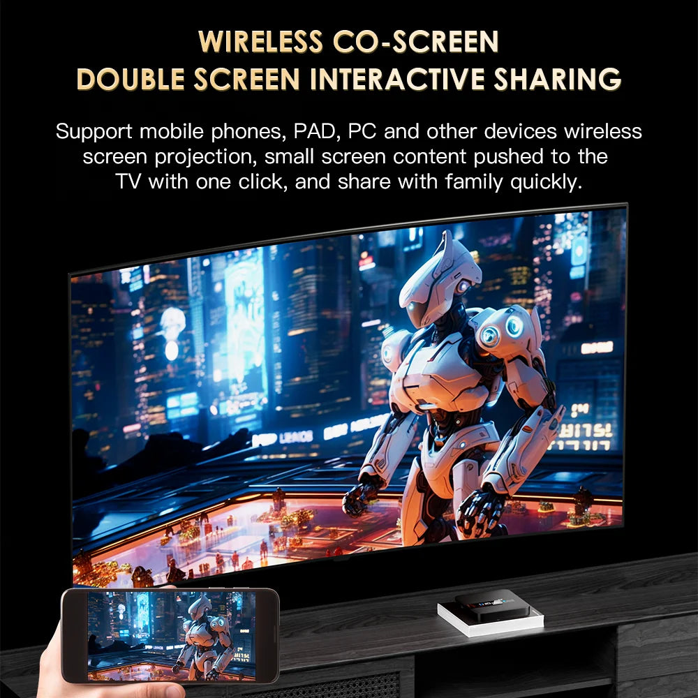 H20PRO Smart Android TV Box – Android 10.0, 16GB, Dual WiFi 2.4&5G, 4K/1080P Media Player with Play Store