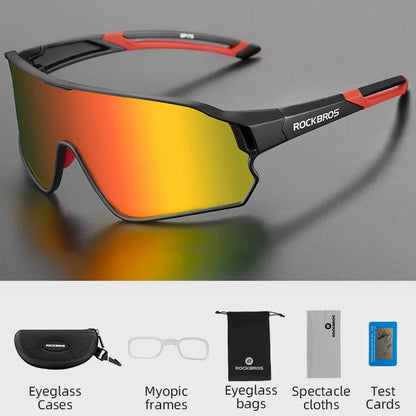 ROCKBROS MTB/Road Bike Glasses – UV400 Polarized Photochromic Cycling Eyewear