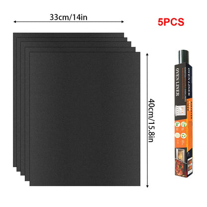 Reusable BBQ Grill & Oven Mat - Non-Stick Heat Resistant Baking Liner for Grilling, Cooking & Oven Protection