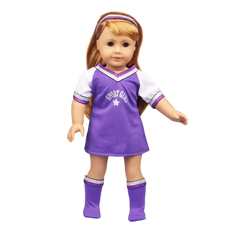 Doll Clothing Set – Firefighter, Student, Graduation, Artist & Athlete Outfits for 18-Inch American & 43cm Baby Newborn OG Girl Dolls