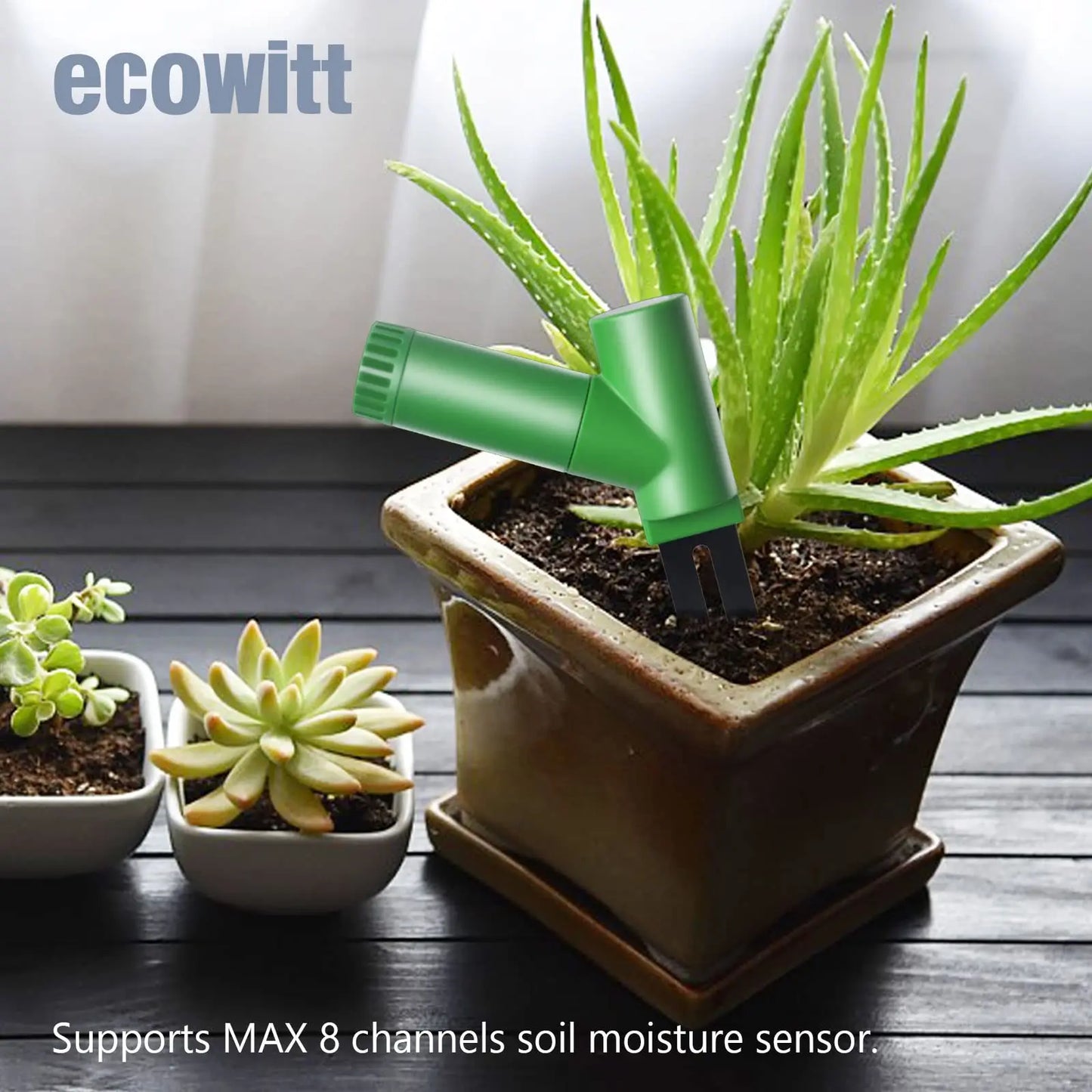ECOWITT WH51 Soil Moisture Meter - 8-Channel Soil Tester for Garden & Plant Water Monitoring (Sensor Only)