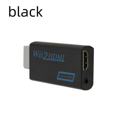 Wii HDMI Converter Adapter - 1080P Upscaling Video Converter with Audio Jack for Nintendo Wii Console