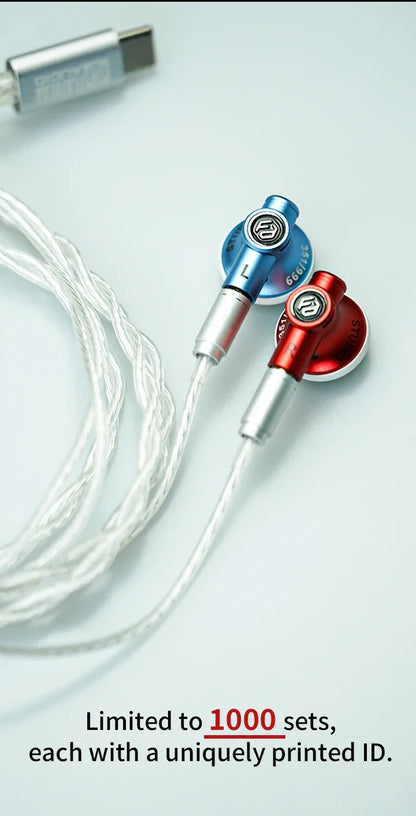 Guangda HIFI Flathead Studio Earbuds — Wired Hi-Res Earphones for Gaming & Music (3.5mm / 4.4mm / USB-C)