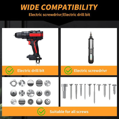 Spring-Loaded Screw Holder Set – Anti-Drop Drill Bit Clamp for Phillips Screwdriver Bits, Secure Fastening & Precision Repair Tool