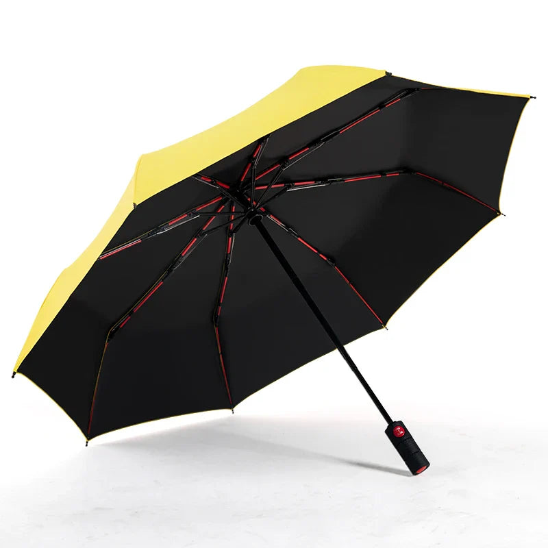 8-Bone Windproof Automatic Folding Umbrella – UV Sunblock Travel Umbrella for Men, Business Style