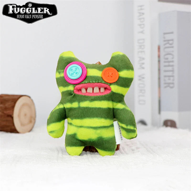 12cm FUGGLER Plush Keychain – Funny Ugly Teeth Monster & Wide-Eyed Rabbit Pendant Toy Gift