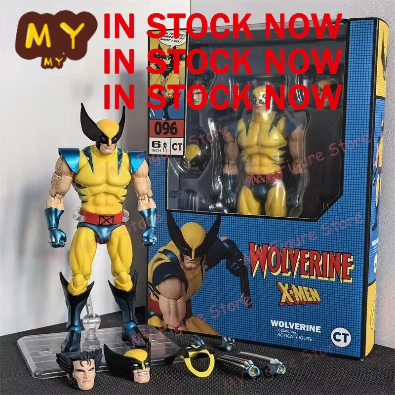 New CT Toys Mafex 96 Wolverine Figure – Brown Comic X-Men SHF Anime Action Figurine, Ko Model Toy Gifts