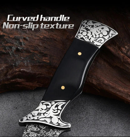 Portable Outdoor Knife – Sharp Straight Blade for Fishing, Camping, and Field Use