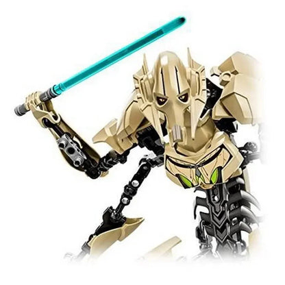 32cm KSZ714 Star Toy Anime General Grievous Action Figure with Lightsaber Building Blocks Model – Robot Combat Gift