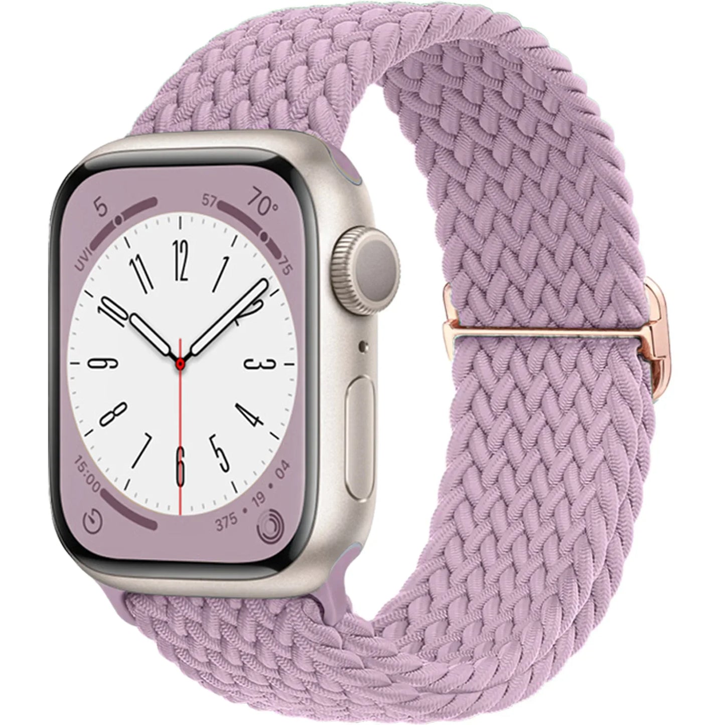 Braided Solo Loop Apple Watch Band – Stretch Nylon Bracelet Strap for Series SE, 6–11 & Ultra 2 (40mm–49mm) Adjustable Correa