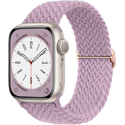 Braided Solo Loop Apple Watch Band – Stretch Nylon Bracelet Strap for Series SE, 6–11 & Ultra 2 (40mm–49mm) Adjustable Correa