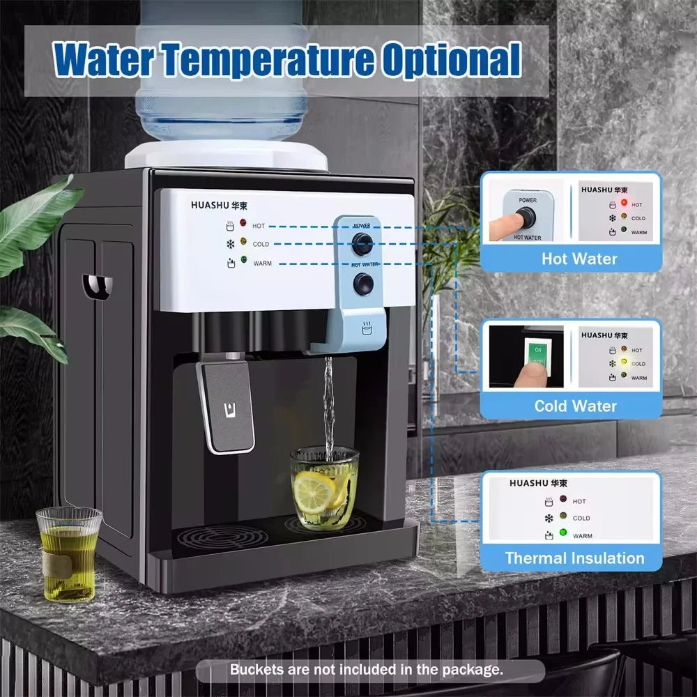 5 Gallon Top Loading Water Cooler Dispenser – Countertop Hot & Cold Drinking Machine
