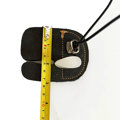 Archery Cowhide Leather Finger Tab – Protective Gear for Recurve Bow