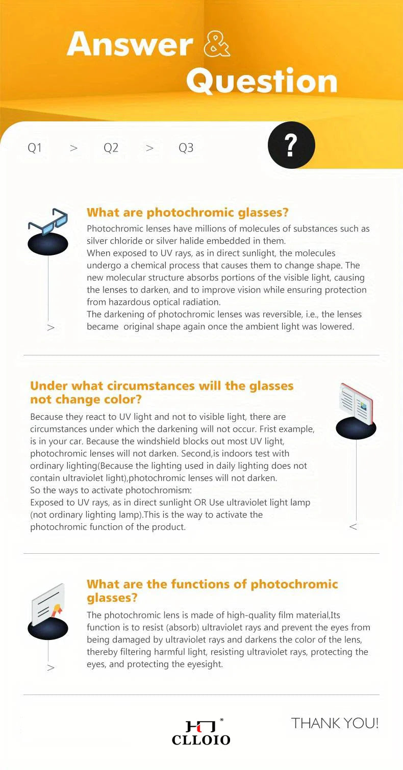 CLLOIO Fashion Aluminum Photochromic Sunglasses – Polarized Chameleon Anti-Glare Driving Glasses for Men & Women