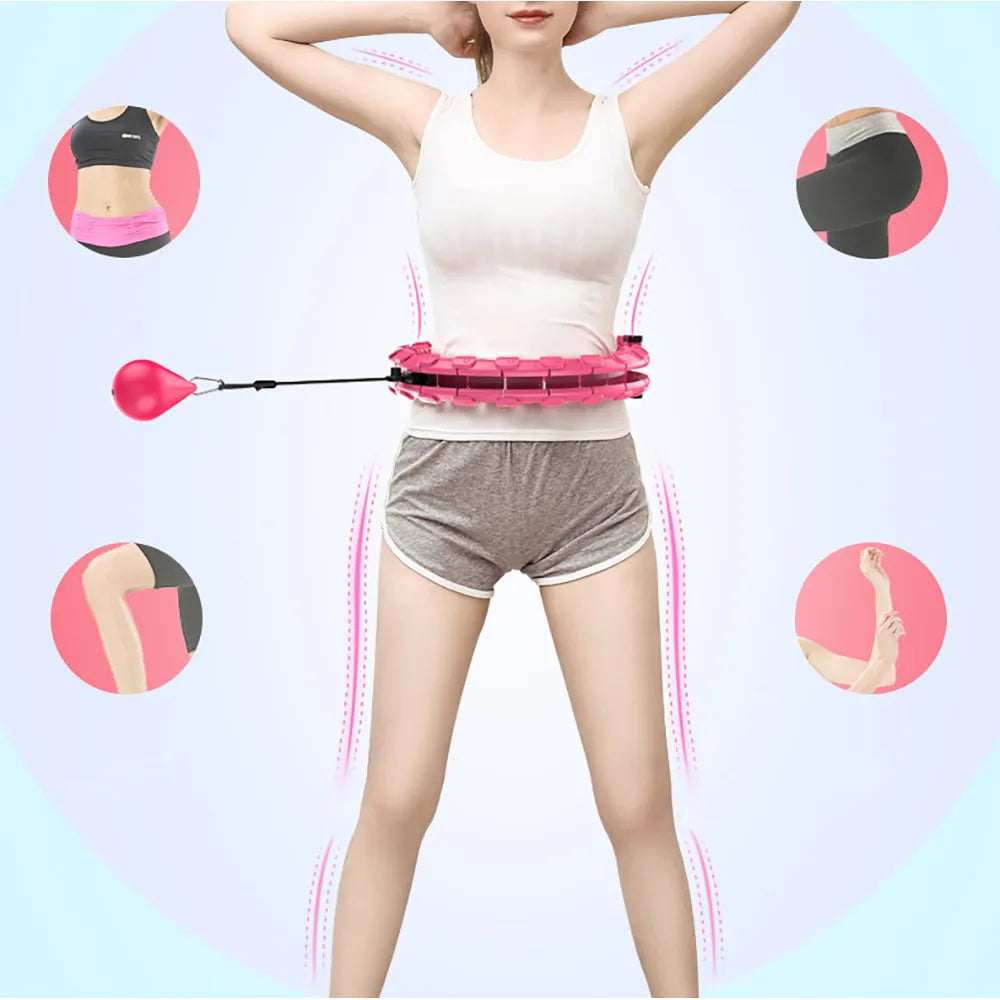 Adjustable Sport Hoops - 32/20/24/28 Inch Detachable Massage Hoops for Thin Waist Exercise, Weight Loss, and Home Gym Training