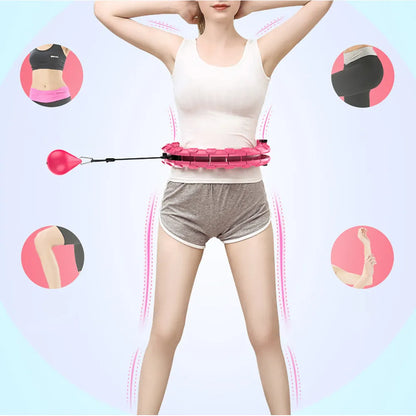 Adjustable Sport Hoops - 32/20/24/28 Inch Detachable Massage Hoops for Thin Waist Exercise, Weight Loss, and Home Gym Training