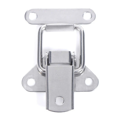 Stainless Steel 304 Locking Latch - Metal Toggle Catch Clasp with Loaded Hinges for Toolbox, Box & Furniture Hardware Accessories