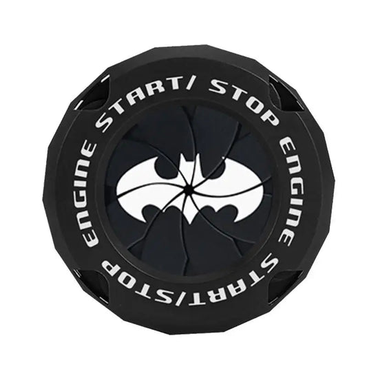 Bat Design Push Start Button Cover – Universal Car Engine Start/Stop Protective Ignition Button Cap Accessory