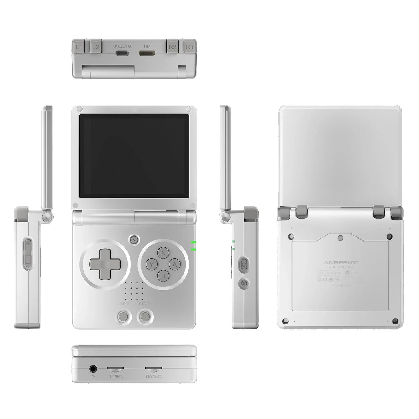 ANBERNIC RG35XXSP Retro Handheld Game Console – 3.5'' IPS Screen, 3300mAh Battery, HDMI Out, Bluetooth 4.2, 5K Games