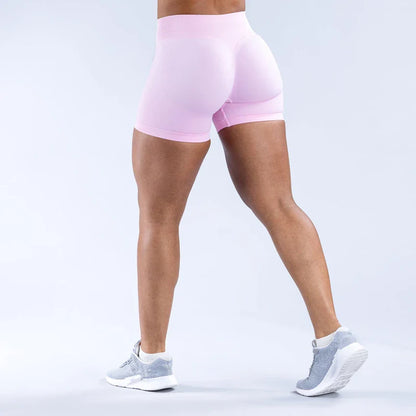Women’s Gym Impact Running Shorts — Seamless Scrunch Butt Biker & Yoga Athletic Leggings