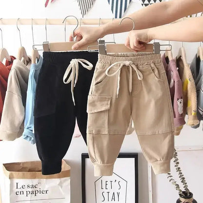 New Cargo Pants for Boys (2-6 Years) – Solid Casual Sport Trousers for Kids (2-8 Years)