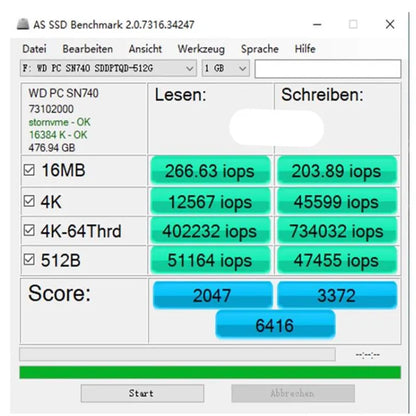 WD SN740 NVMe 2230 SSD 256GB 512GB 1TB 2TB PCIe 4.0 Solid State Drive High-Speed Storage for Cameras Handheld Devices & Mini PCs