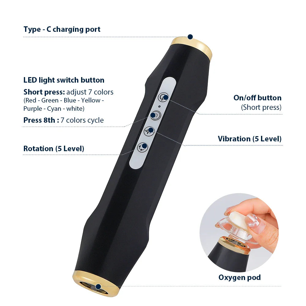 Glam Pod CO2 Capsules for Aqua Facial Machine – Bubble Skin Care Revive Pods for Beauty Treatment