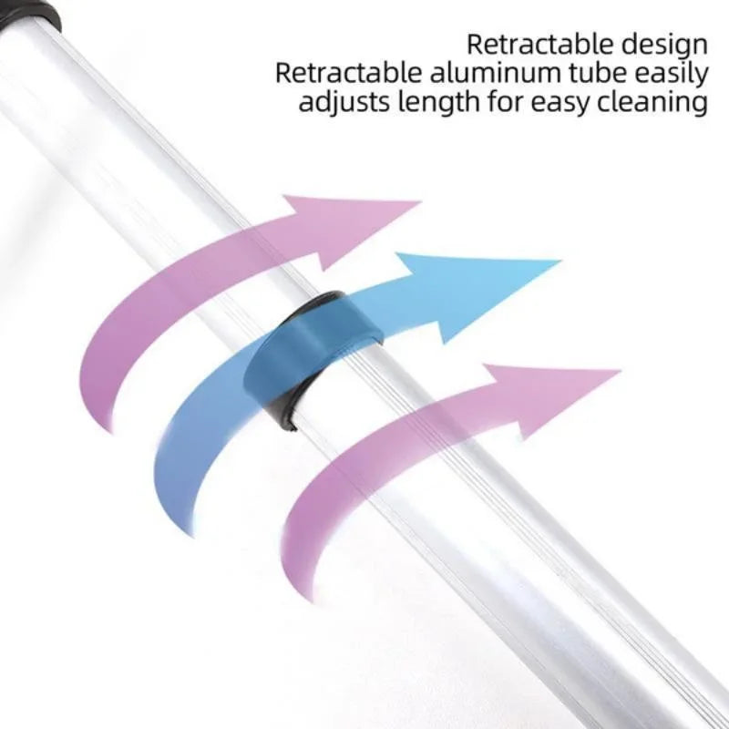 Extendable Aluminum Ice Scraper & Snow Brush – Telescopic Extra-Long Car Windshield Shovel