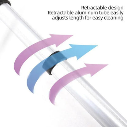 Extendable Aluminum Ice Scraper & Snow Brush – Telescopic Extra-Long Car Windshield Shovel