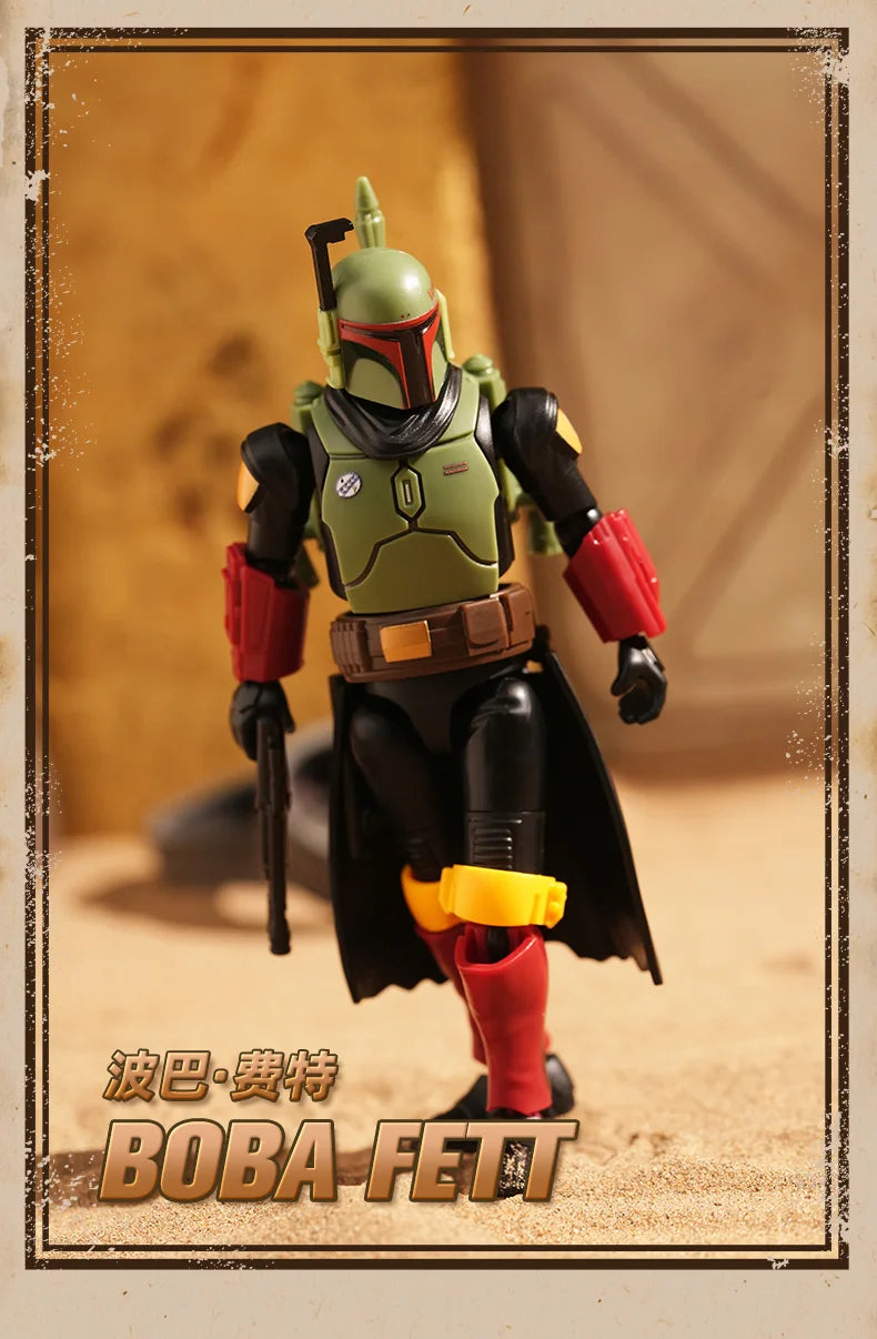 BLOKEES GV01 Star Wars Mandalorian Action Figure – Mando Djarin, Grogu, Boba Fett & Stormtrooper Collectible Toy Gift