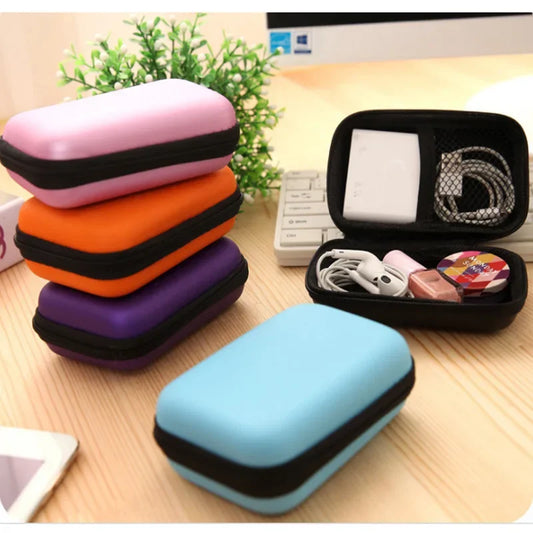 Rectangle Portable Storage Bag – Zip Lock Organizer for Phone, Data Cables, Chargers, and Accessories