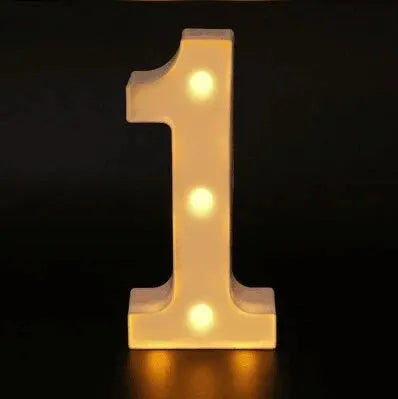 Luminous Alphabet & Number LED Night Light – Decorative Letter Lamp for Home, Wedding, Birthday & Party Decor
