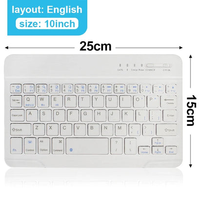 Bluetooth Wireless Mini Keyboard - Rechargeable Portable Keyboard for Laptop Tablet iPad Android iOS