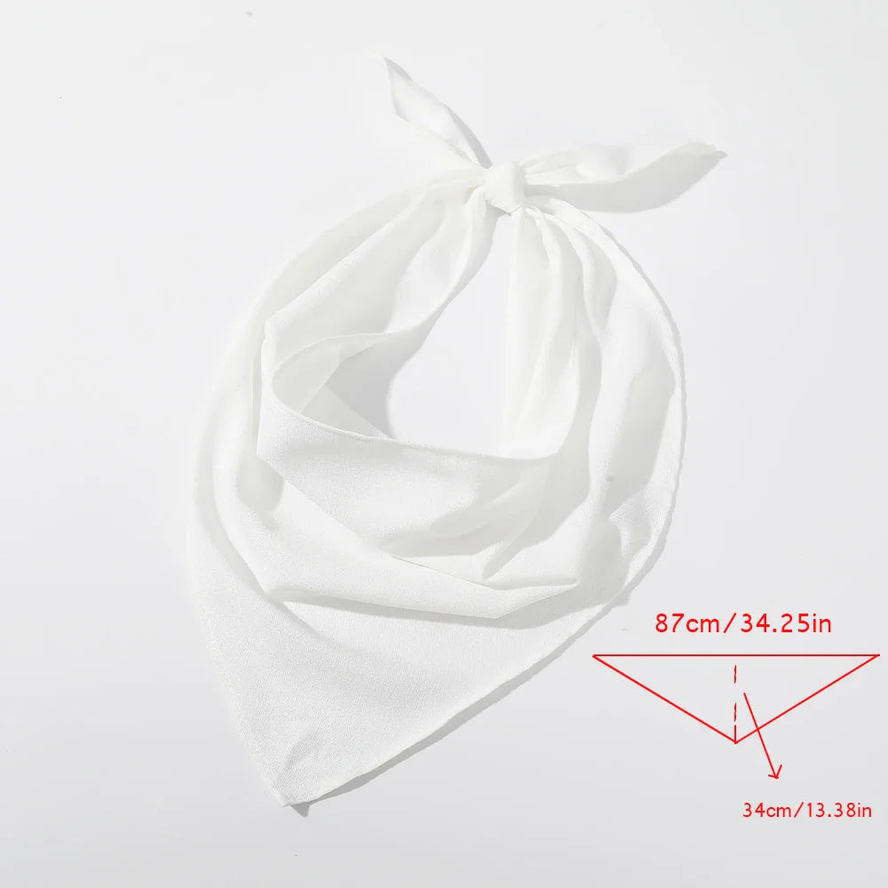 Haimeikang Solid Color Turban Hairbands – Elegant Black & White Headbands, Fashion Bandana Hair Accessories for Women & Girls