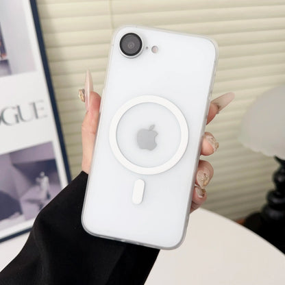 Matte Ultra-Thin Magnetic Phone Case for iPhone 16 / 16E / 15 / 14 / 13 / 12 / 11 Pro Max & Plus – MagSafe Compatible Shockproof Hard Glass Lens Bumper Cover