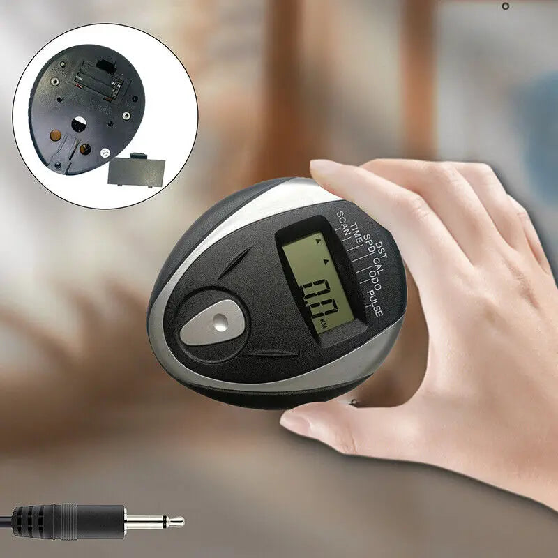 Speedometer Monitor for Stationary Bikes – Exercise Bike Computer with Heart Rate Tracker & Anti-Glare LCD Display