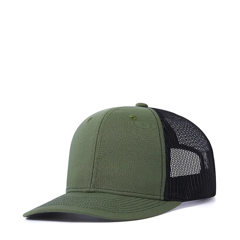 Custom Logo Snapback Hat - Embroidered Mesh Sports Cap for Men & Women, Adjustable Baseball Cap