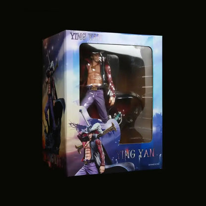 28cm One Piece Dracule Mihawk Figure — Eagle Eye PVC Anime Statue, Collectible Model Doll, Gift & Desk Ornament
