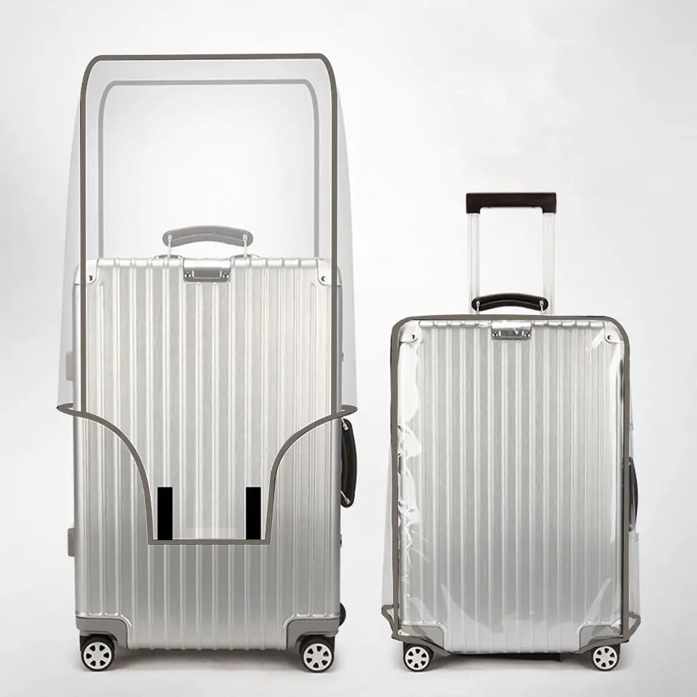 Transparent Waterproof Luggage Cover — Dustproof Protector for 16-30 Inch Suitcases