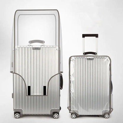 Transparent Waterproof Luggage Cover — Dustproof Protector for 16-30 Inch Suitcases