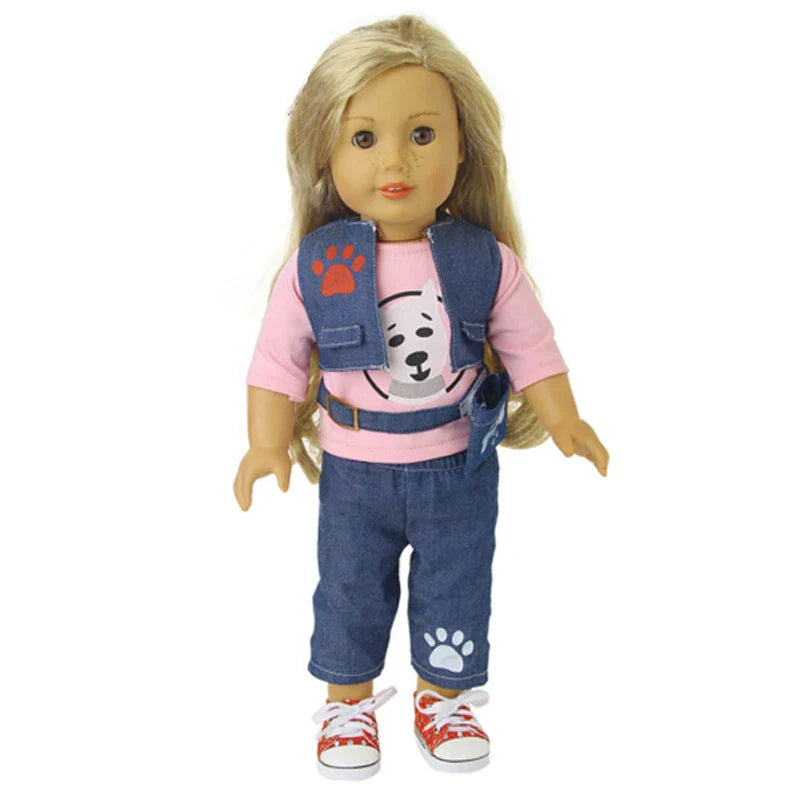 Baby Doll Bikini Outfit — Fits 43cm Born Bebe and 18-Inch American Dolls, Doll Clothes Set