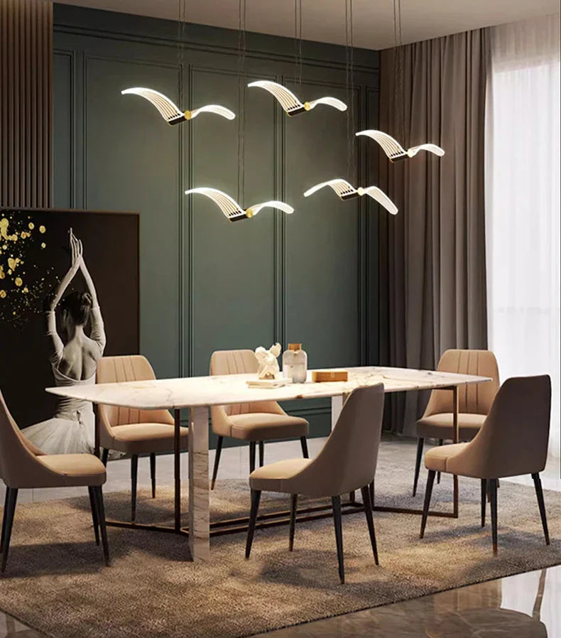 Modern LED Pendant Light – Home Decor Chandeliers for Living Room & Dining Room Indoor Hanging Lighting