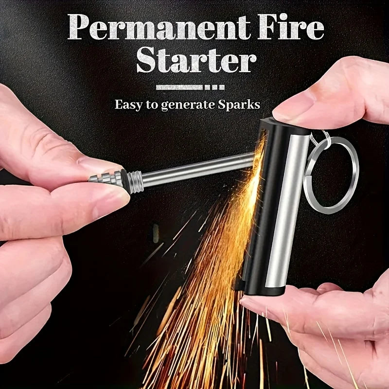 1-50 Pack Flint Metal Match Lighter – Portable Outdoor Survival Lighter, Lights Up to 10,000 Times